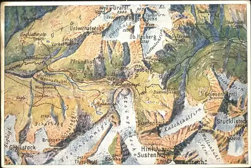 Sustenpass Fliegeraufnahme  Kat. Susten