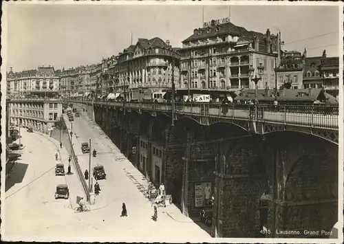 Lausanne VD Grand Pont Strassenbahn / Lausanne /Bz. Lausanne City