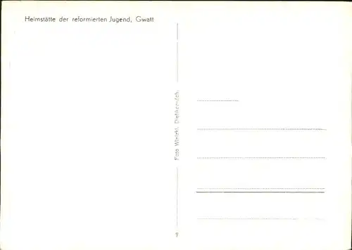 Gwatt Heimstaette reformierten Jugend Kat. Gwatt