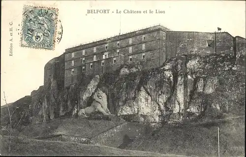 Belfort Belfort Chateau et le Lion Kat. Belfort