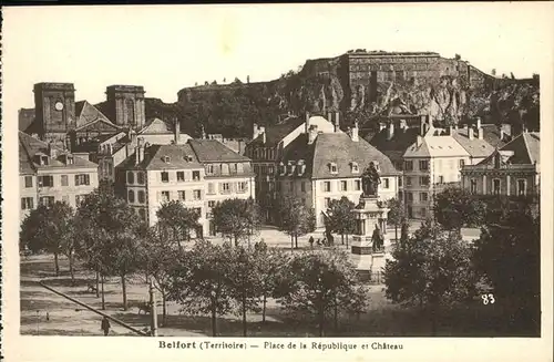 Belfort Belfort Place de la Republique Chateau Kat. Belfort