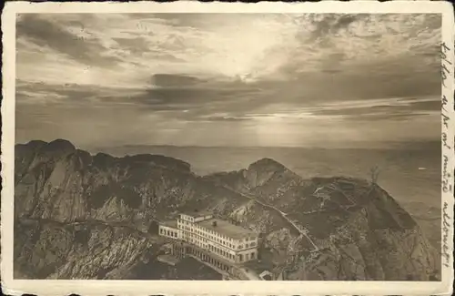 Pilatus Kulm Abendstimmung Kat. Pilatus Kulm