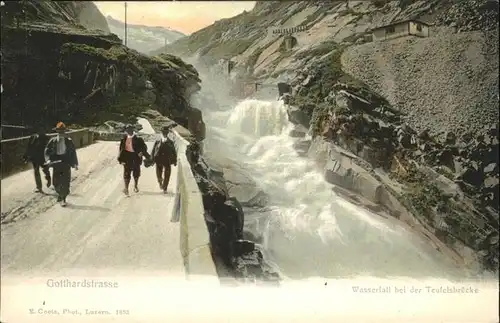 Gotthardpass Panorama Gotthardstrasse / Gotthard, St. /Rg. Andermatt