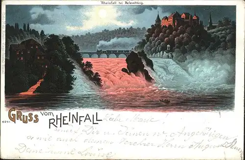 Rheinfall SH Grusskarte Kat. Rheinfall