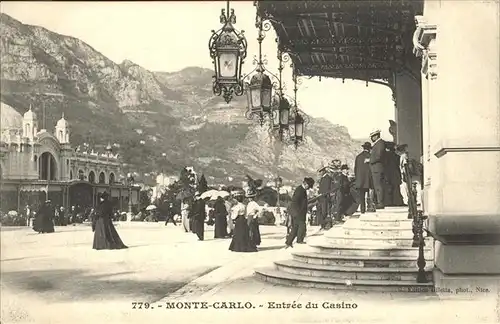 hw17390 Monte-Carlo Entree du Casino Kategorie. Monte-Carlo Alte Ansichtskarten