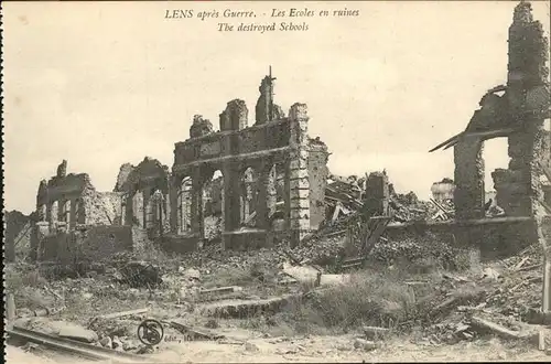 Lens Avion Ecoles en ruines