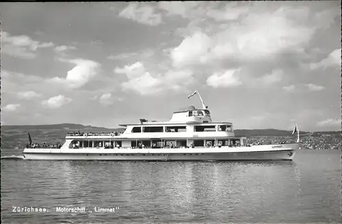 Zuerichsee Motorschiff Limmat / Zuerich /Bz. Zuerich City