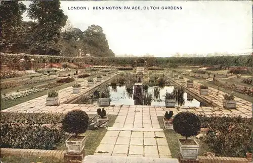 London Kensington Palace Dutch Gardens *