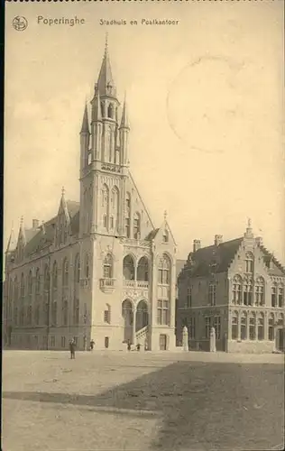 Poperinghe Stadhuis en Postkantoor x