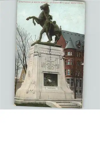 Strathcona South African Soldiers Monument Montreal 