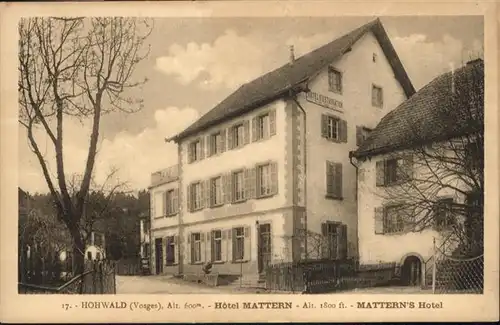 Le Hohwald Hotel Mattern / Le Hohwald /Arrond. de Selestat-Erstein