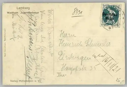 Lemberg Lwow Lviv Jugendherberge Waldheim x 1910 / Ukraine /