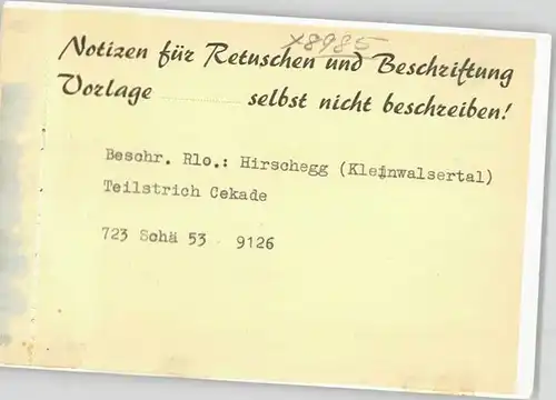 wd93376 Hirschegg Kleinwalsertal Vorarlberg Hirschegg Kleinwalsertal * Kategorie. Mittelberg Alte Ansichtskarten