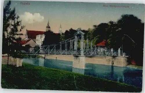 Oppeln Oberschlesien Oppeln Muehlgrabenbruecke x / Opole /