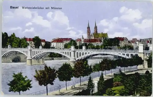 Basel Wettsteinbruecke *