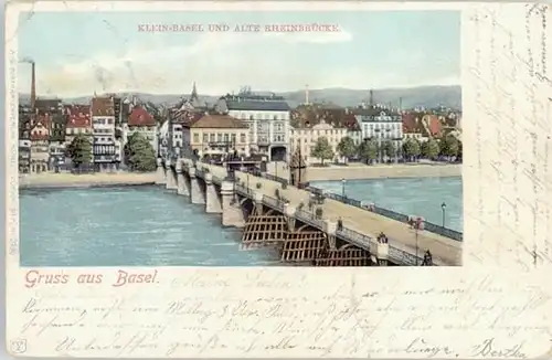 Basel Kleinbasel Rheinbruecke x