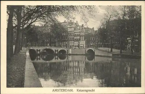 Amsterdam Niederlande Keizersgracht Bruecke / Amsterdam /