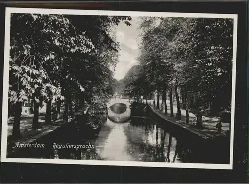 Amsterdam Niederlande Reguliersgracht Bruecke / Amsterdam /