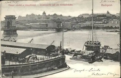 Budapest Donau Kettenbruecke  / Budapest /