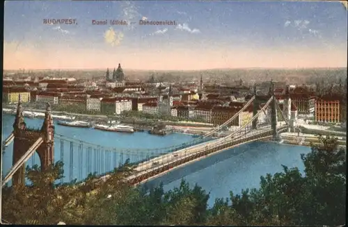 Budapest Schiff Bruecke / Budapest /