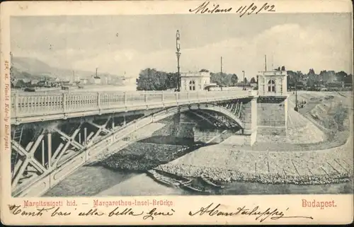 Budapest Margarethen Insel Bruecke  / Budapest /