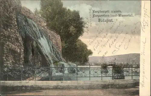 Budapest Margarethen Insel Wasserfall / Budapest /