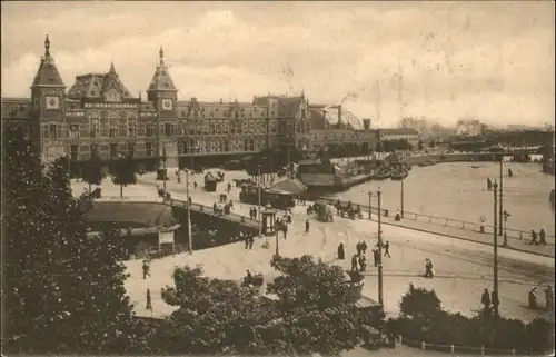 Amsterdam Niederlande Bruecke Strassenbahn  / Amsterdam /