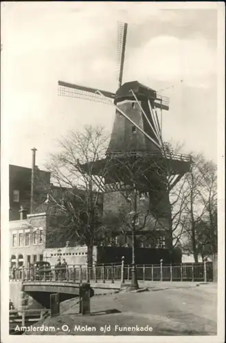 Amsterdam Niederlande Molen Funenkade Bruecke / Amsterdam /