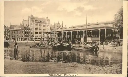 Rotterdam Vischmarkt Schiff  / Rotterdam /