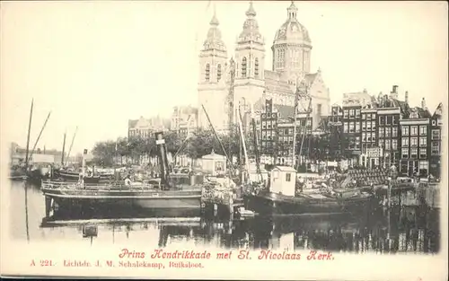 Amsterdam Niederlande Prins Hendrikkade St Nicolaas Kerk / Amsterdam /