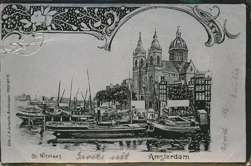 Amsterdam Niederlande Schiff St Nicolaas / Amsterdam /