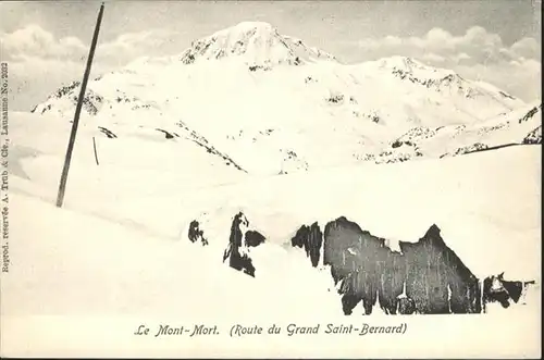 Mont Mort Route Grand Saint Bernhard / Mont Mort /Rg. Gd. St Bernard