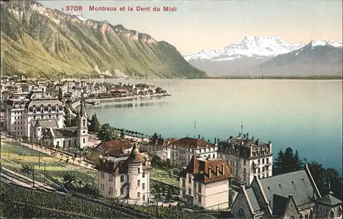 Montreux VD Dent du Midi  / Montreux /Bz. Vevey