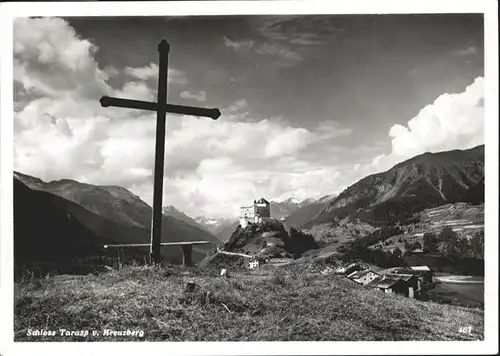 Tarasp Schloss Kreuz Kreuzberg / Tarasp /Bz. Inn