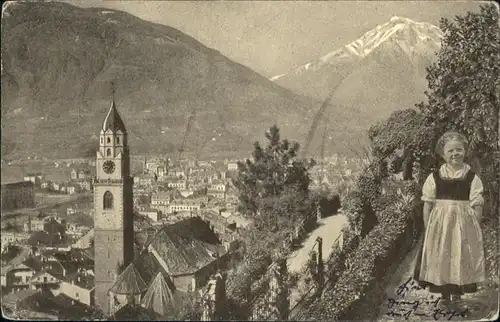 Merano Suedtirol Kirchturm Trachten / Merano /Bozen