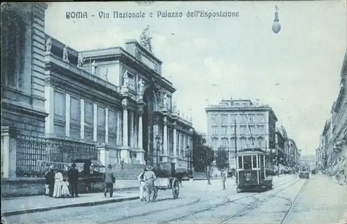 Rom Roma Via Nazionale Palazzo Esposizione Strassenbahn /  /Rom