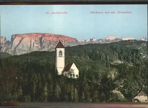 Bozen Suedtirol St. Jacobskirche Fotolithographie / Bozen Suedtirol /Trentino Suedtirol