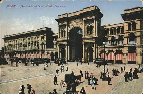 Milano Arco della Galleria Vittorio Emanuele / Italien /