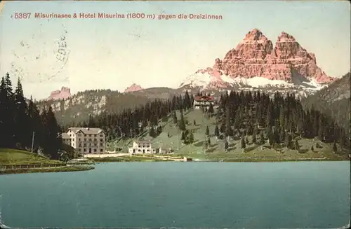 Misurinasee Hotel Misurina (1800 m) Dreizinnen / Italien /