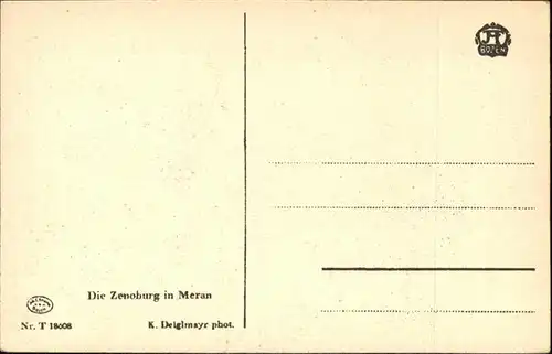 Merano Suedtirol Zenoburg / Merano /Bozen