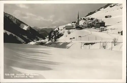 Dolomiten Val Gardena S. Christina m. 1400 / Italien /