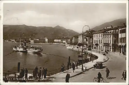 Salo Lago di Garda Lungo Lago Dampfer Schiff /  /