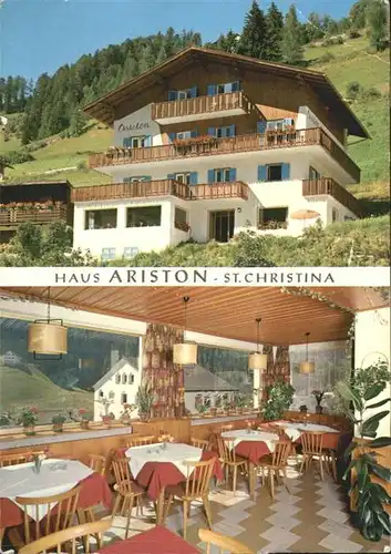 St Christina Haus Ariston Bes. Vinzen Nogler / Groeden Suedtirol /