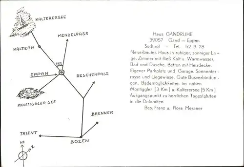 Gand Eppan Haus Gandruhe Naehe Kalterersee Mendelpass  / Italien /