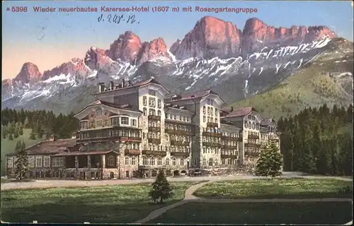 Bozen Suedtirol Karersee Hotel Rosengartengruppe / Bozen Suedtirol /Trentino Suedtirol