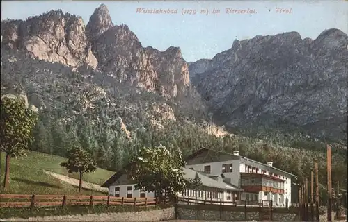 Tiersertal Weisslahnbad (1179 m) Tirol / Tiers Dolomiten /