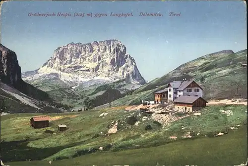 Groednerjoch Hospitz Langkofel Dolomiten / Italien /