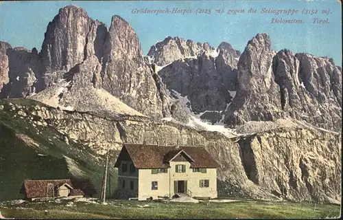 Groednerjoch Hospitz Seliagruppe Dolomiten / Italien /