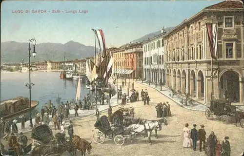 Salo Lago di Garda Lungo Lago Pferdekutsche /  /