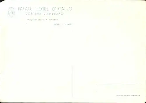 Cortina d Ampezzo Palace Hotel Cristallo / Cortina d Ampezzo /